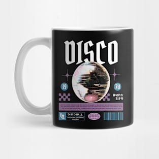 DISCO  - Grainy Mirrorball (white/lavender) Mug